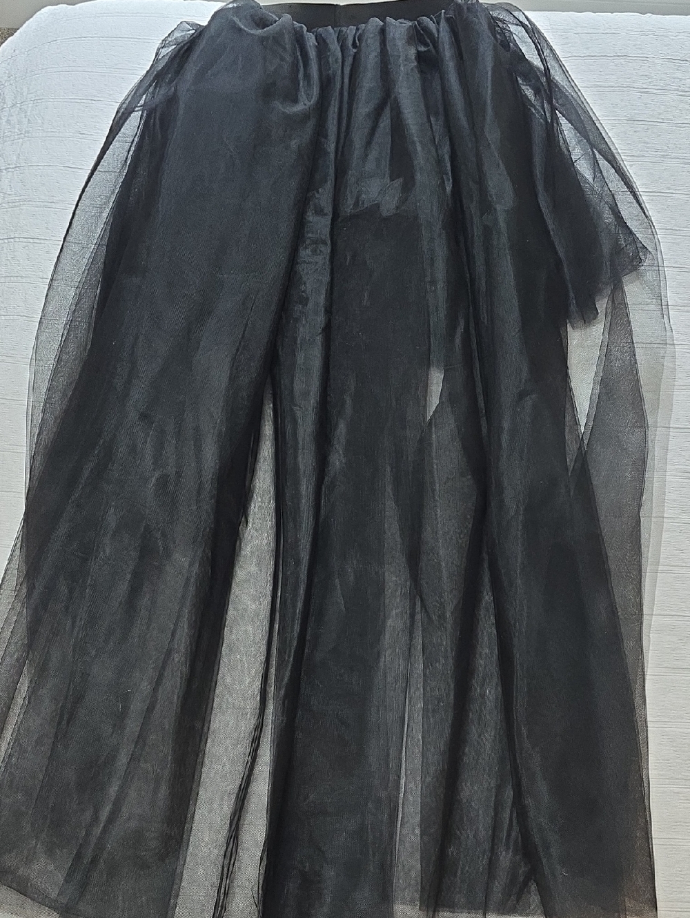 Women's Hi-Lo Long Tutu Tulle Bustle Skirt Elastic Waist Festival Party One Size - Picture 10 of 11